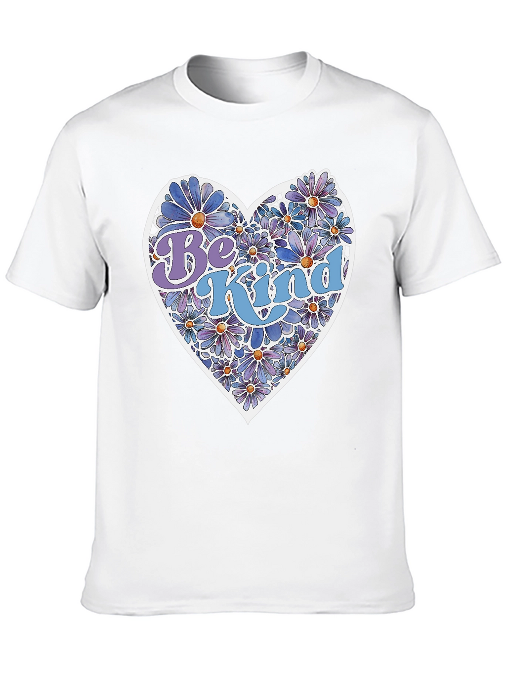 Be Kind Floral Heart Graphic Tee - Unisex