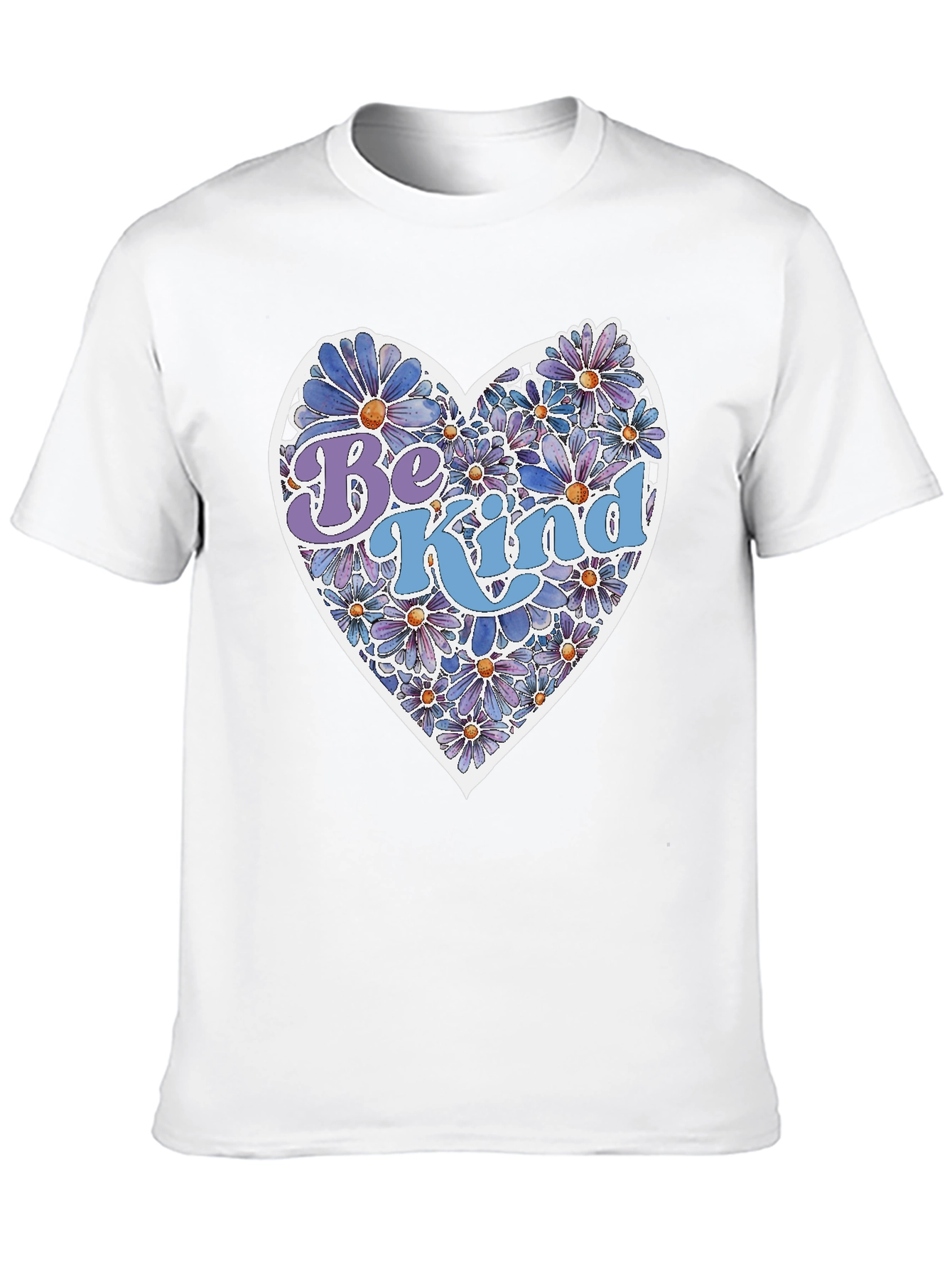 Be Kind Floral Heart Graphic Tee - Unisex