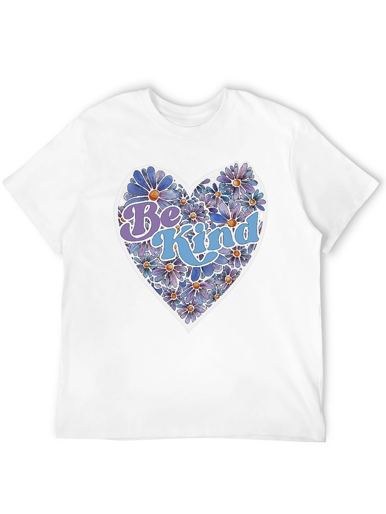 Be Kind Floral Heart Graphic Tee - Unisex