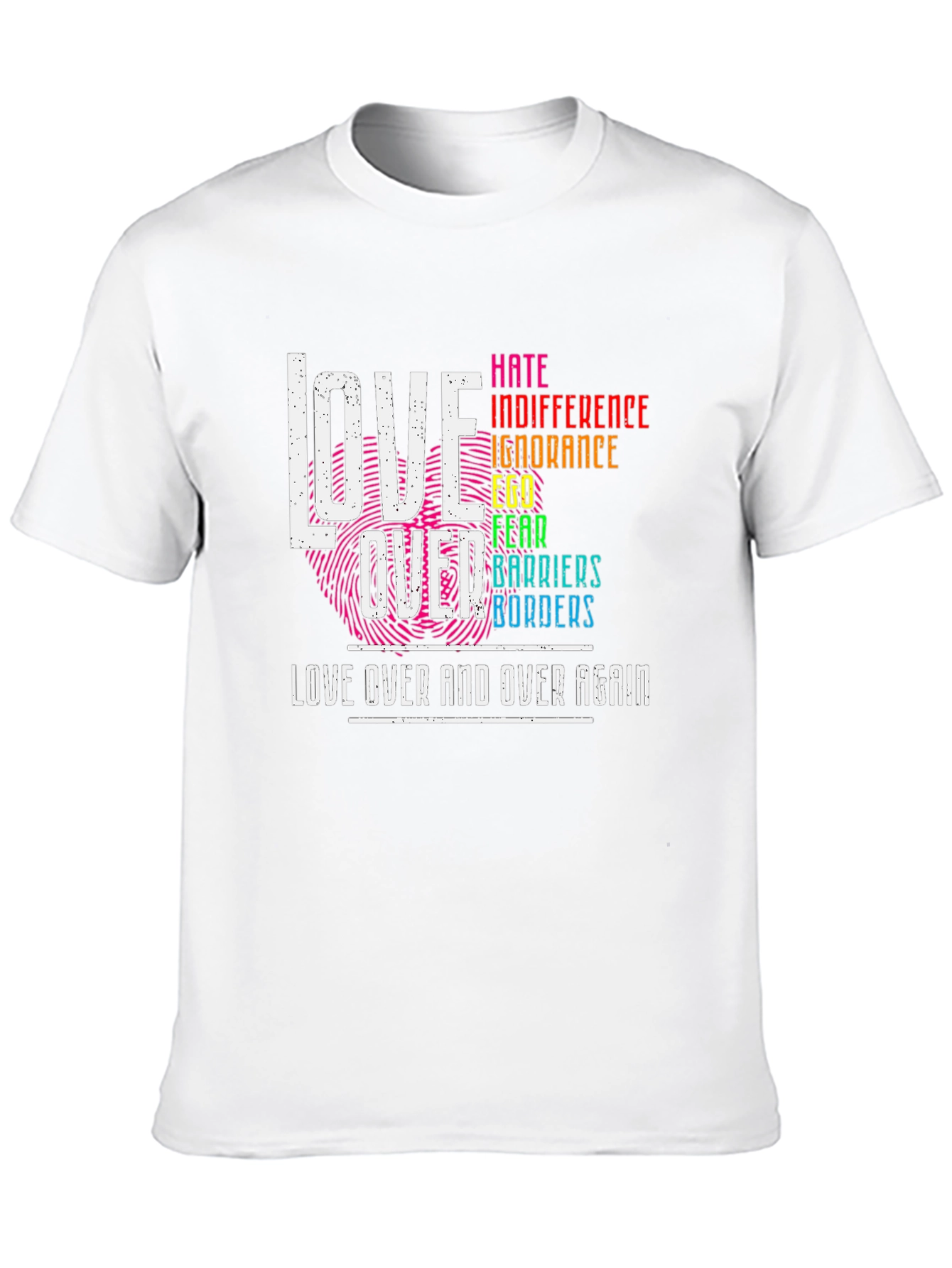 Love Over All Black T-Shirt