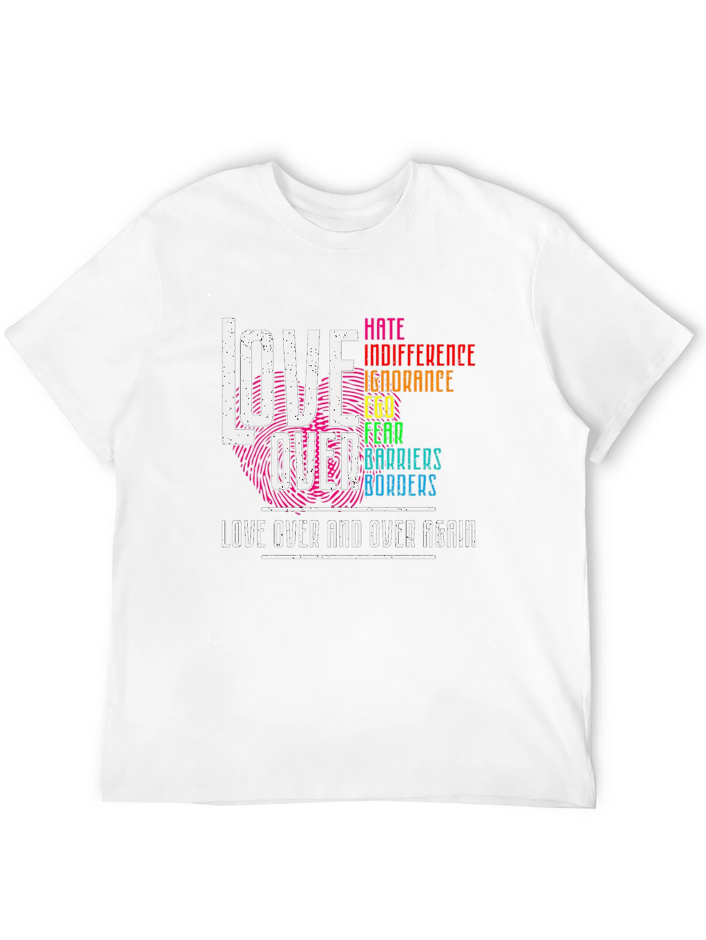 Love Over All Black T-Shirt