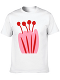 Modern Floral Graphic Print T-Shirt
