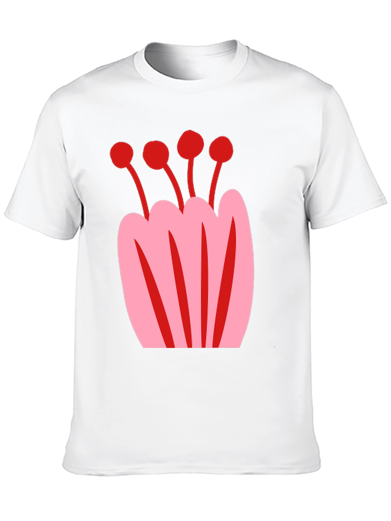 Modern Floral Graphic Print T-Shirt