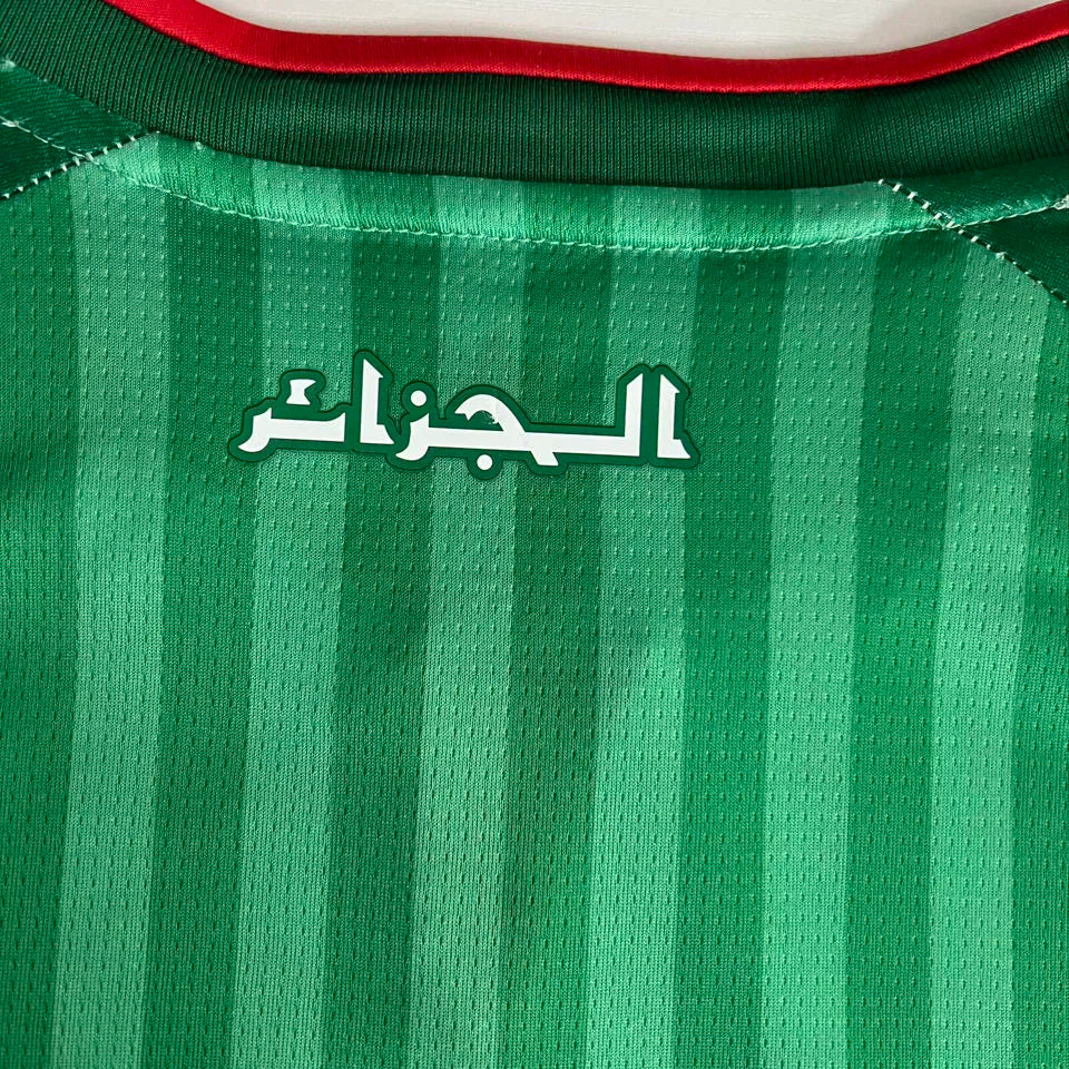 2026/27 Algeria Away Green Fans Soccer Jersey Detail 3