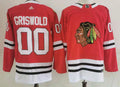 Men's Chicago Blackhawks Clark Griswold #00 Christmas Vacation Red Breakaway Player Jerseys