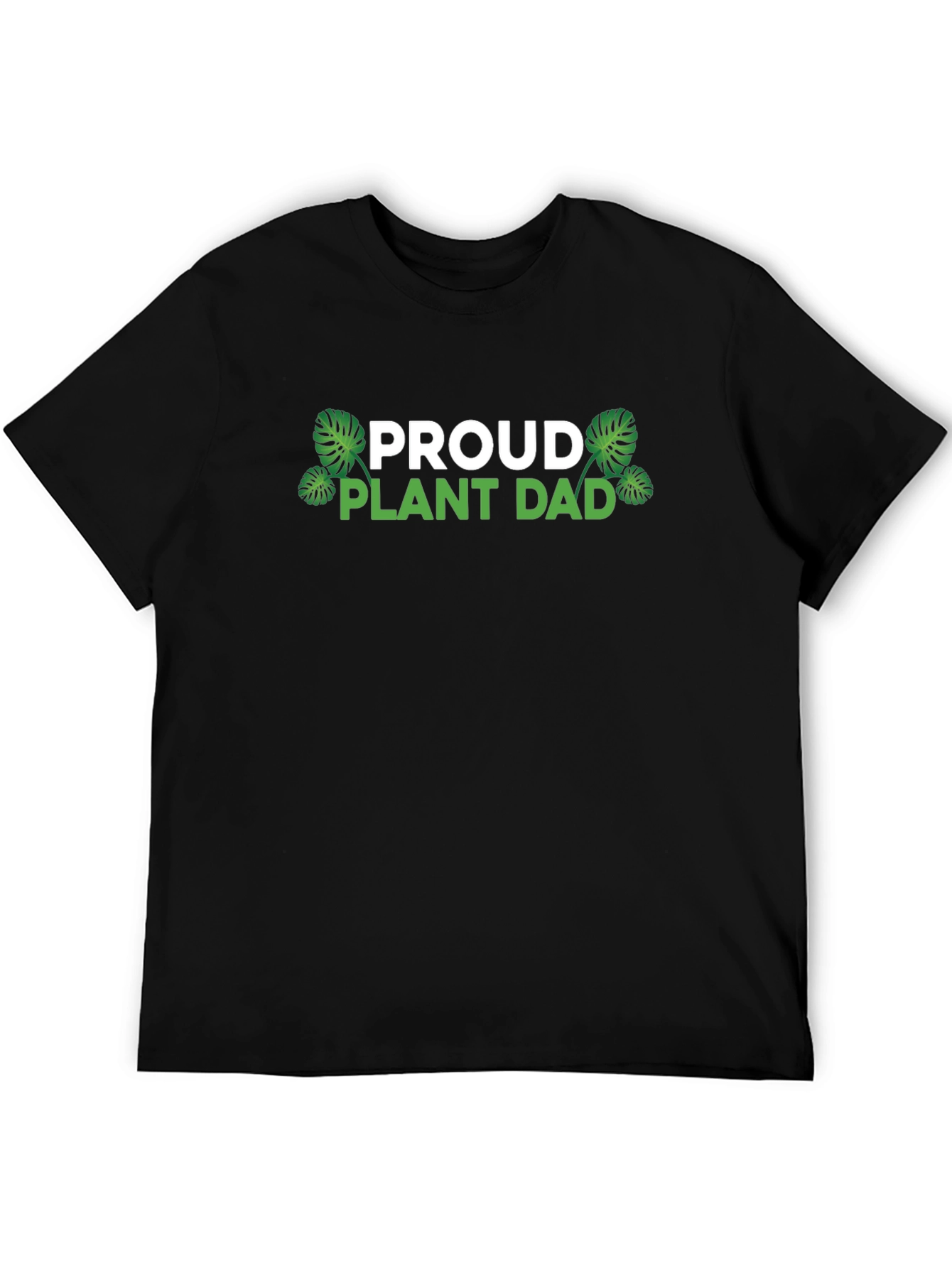 Proud Plant Dad T-Shirt - Black Casual Tee