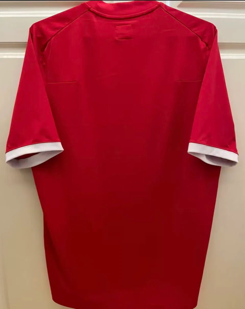 2010 Enaland Away Red Retro Jersey Back