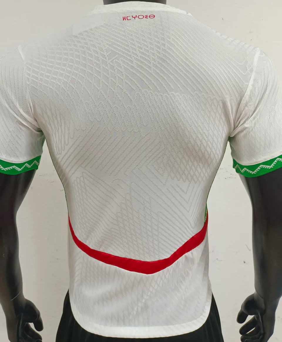 2025 Morocco Away White Player Version Soccer Jersey Back
