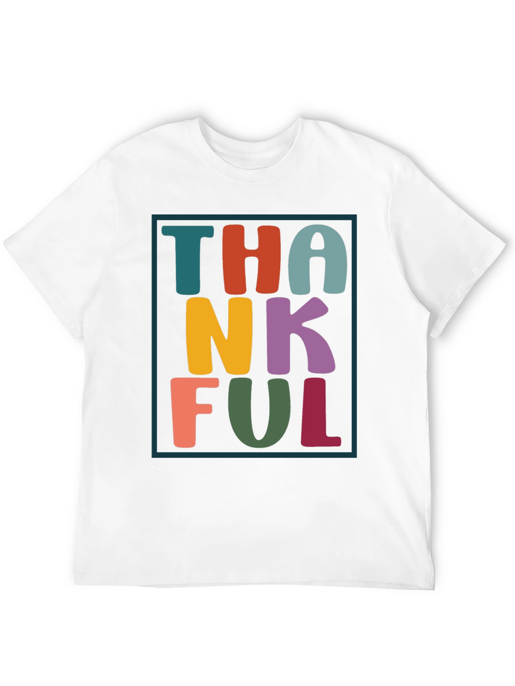 Thankful Graphic Tee - Festive Fall Apparel