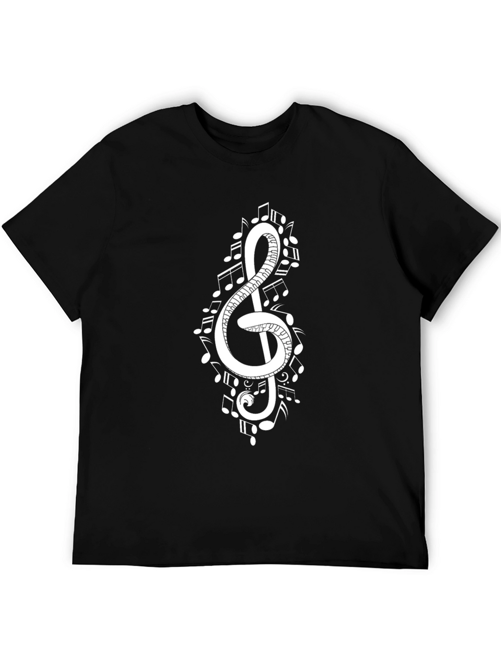 Musical Note Clef Graphic Tee