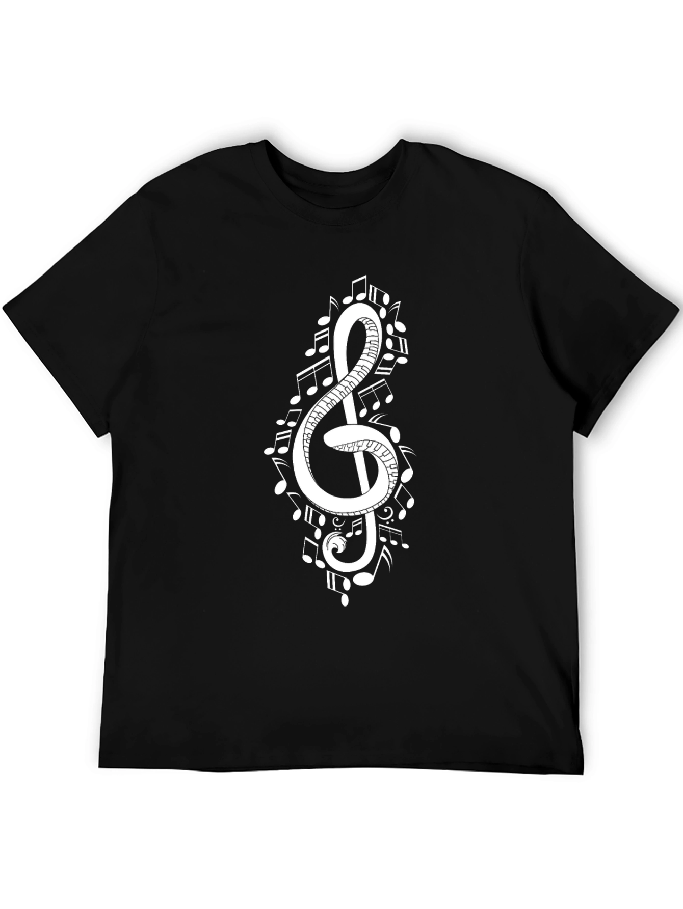 Musical Note Clef Graphic Tee