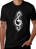 Musical Note Clef Graphic Tee
