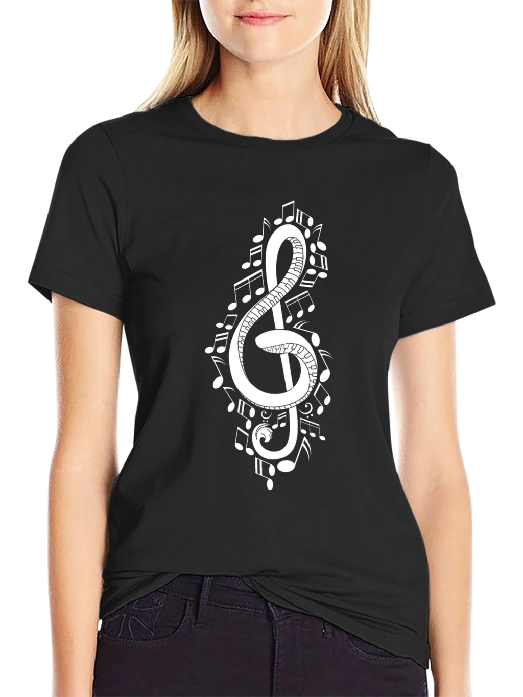 Musical Note Clef Graphic Tee