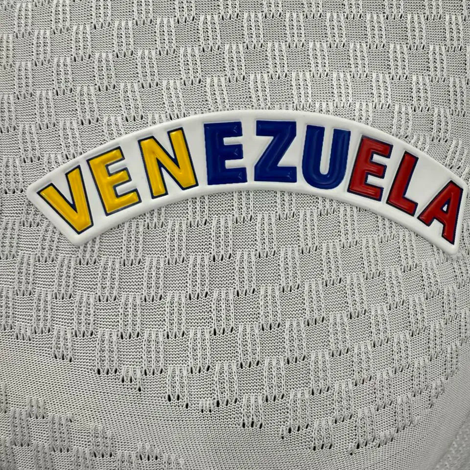 2026/27 Venezuela Away White Player Version Soccer Jersey Detail 2