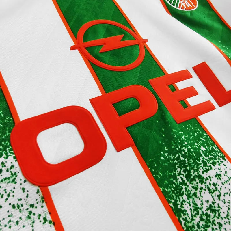 1994 Ireland Away White Retro Soccer Jersey Detail 1
