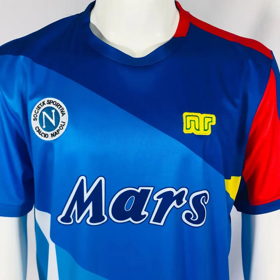 #10 Napoli Maradona Version Retro Soccer Jersey 背后10号 ★★ Detail 1