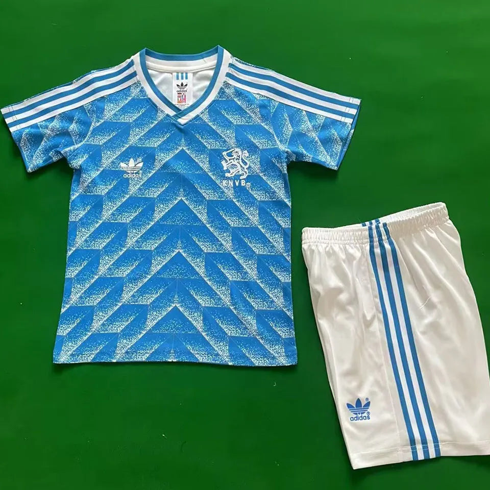 2012 Netherlands Away Black Retro Soccer Jersey Detail 1
