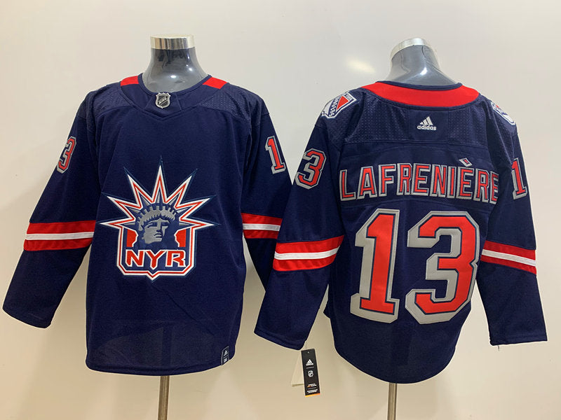 Men's New York Rangers Alexis Lafreniere #13 Navy Player Jerseys
