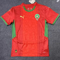 2025 Morocco Home Red Fans Soccer Jersey Front