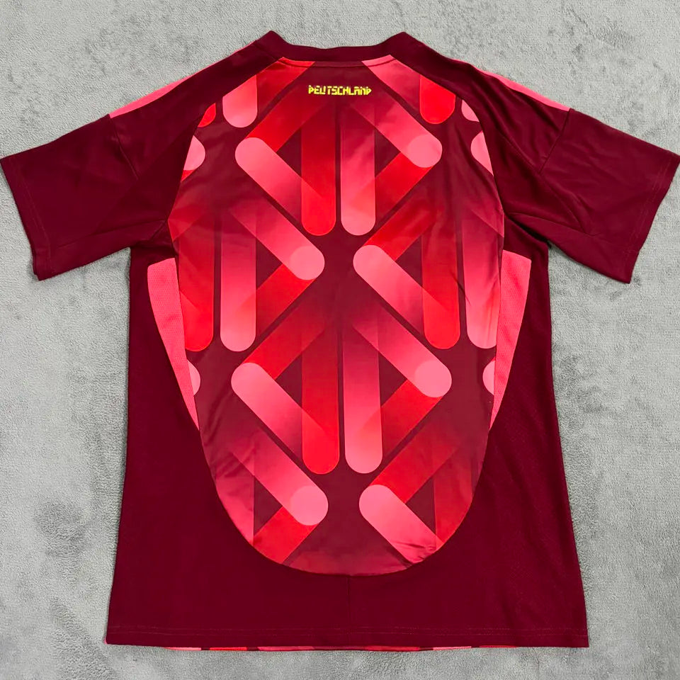 2025/26 Germany Away Red Fans Soccer Jersey (2 Star 两星） Back
