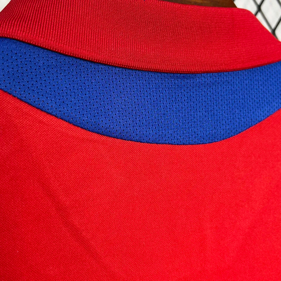 1998/99 Panama Home Red Retro Soccer Jersey Detail 3