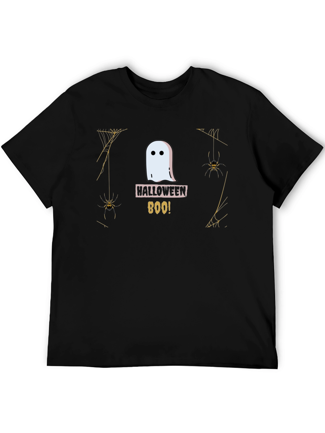 Halloween Ghost Boo! Black T-Shirt