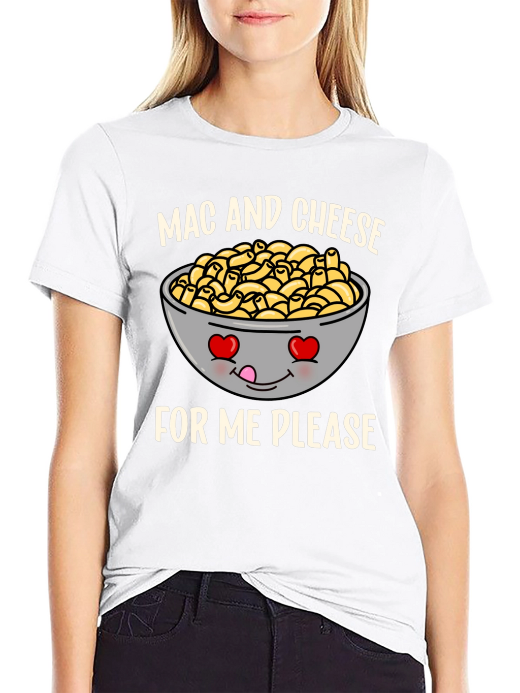 Mac and Cheese Please Funny Graphic T-Shirt