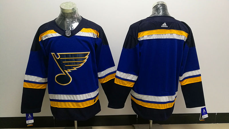 Men's St. Louis Blues Blue Breakaway Home Blank Jerseys