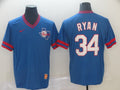 Men's Texas Rangers Nolan Ryan #34 Blue Player Jerseys
