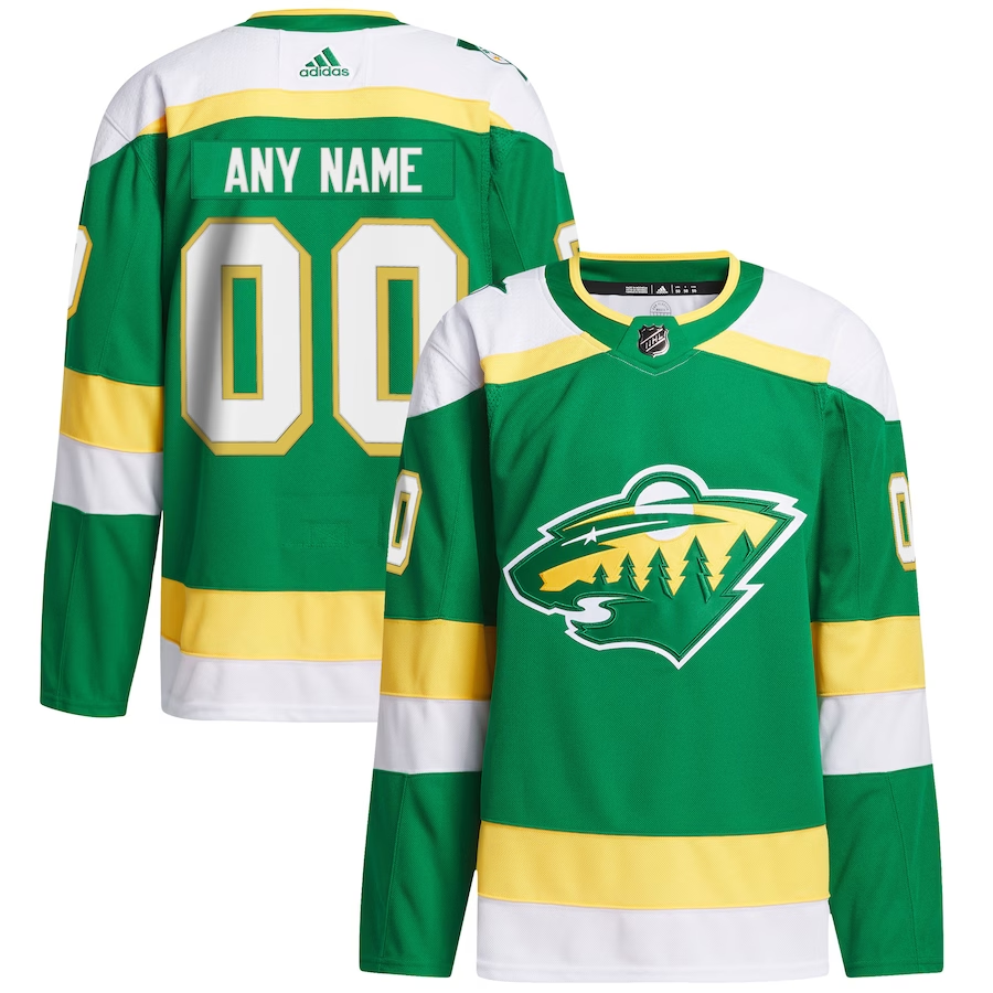 Men's Minnesota Wild Green Alternate 2023/24 Primegreen Authentic Custom Jerseys