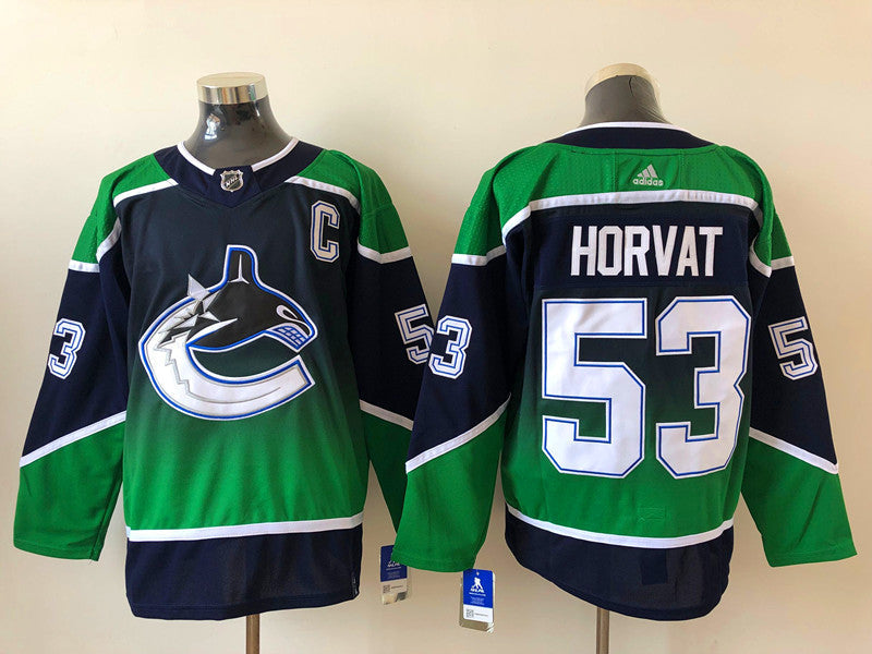 Men's Vancouver Canucks Bo Horvat #53 Black Breakaway Player Jerseys