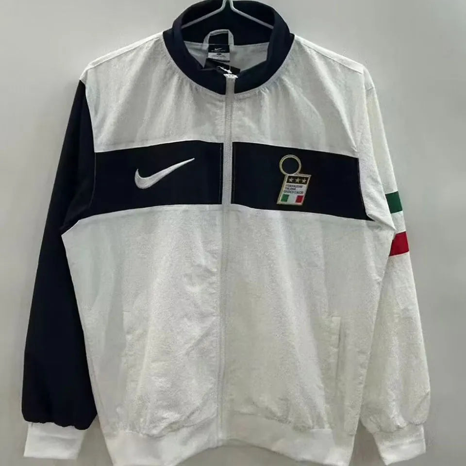 2004 Italy Home Blue Retro Soccer Jersey Detail 2