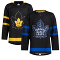 Men's Toronto Maple Leafs Black Alternate Premier Breakaway Reversible Blank Jerseys