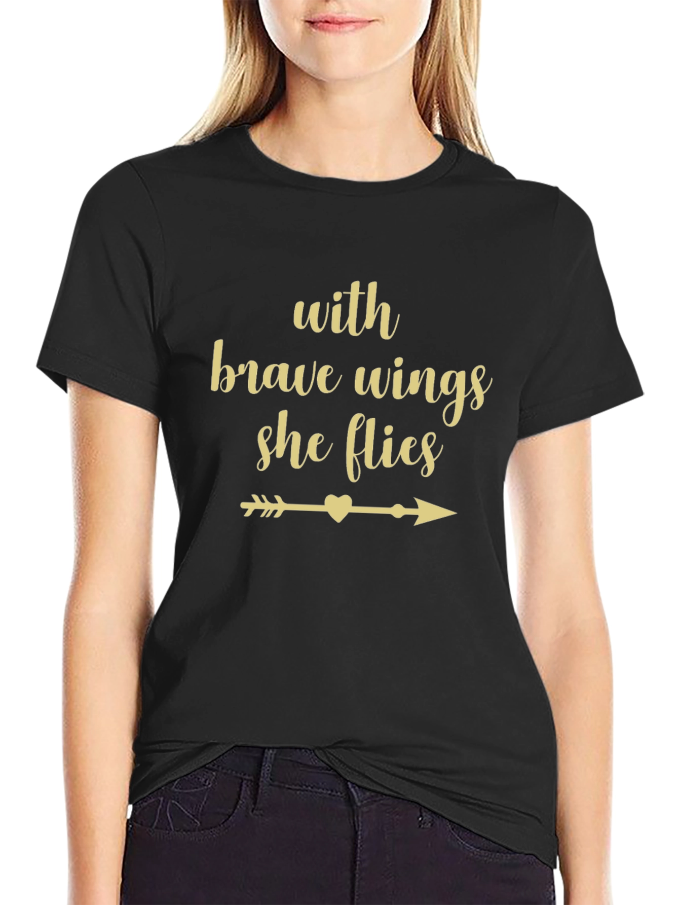 Brave Wings Tee - Inspirational Womens Shirt