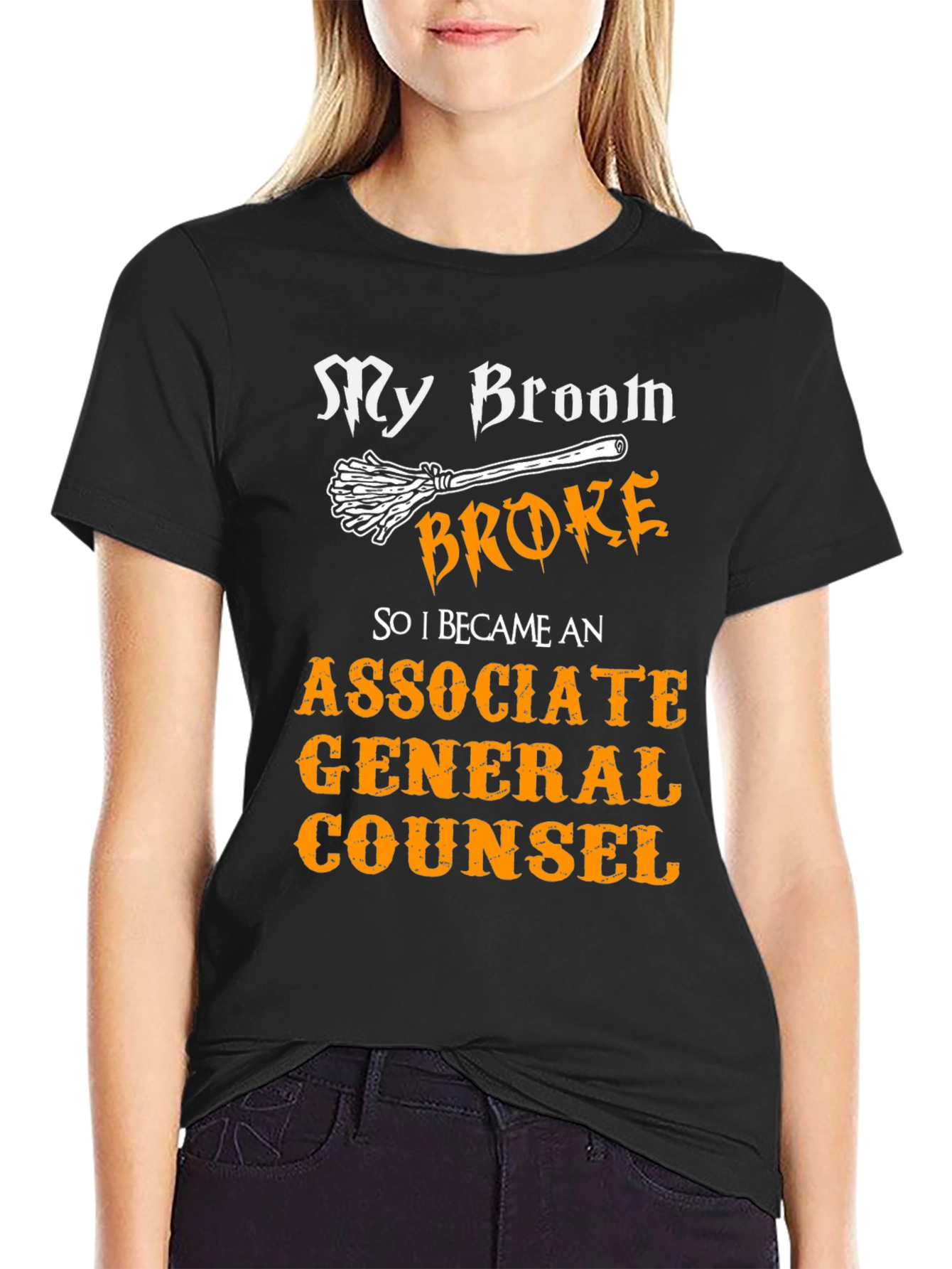 Broom Broke Funny Associate General Counsel T-Shirt
