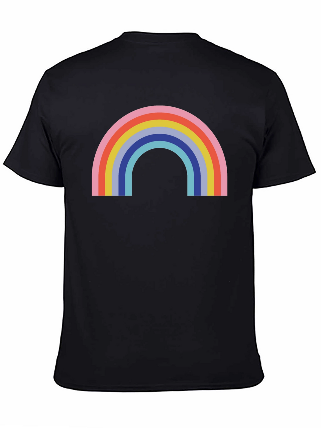 Retro Rainbow Graphic Tee - Classic Comfort