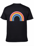 Retro Rainbow Graphic Tee - Classic Comfort
