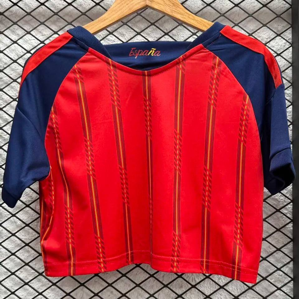 2026/27 Spain Home Red Women Soccer Jersey 女 Back