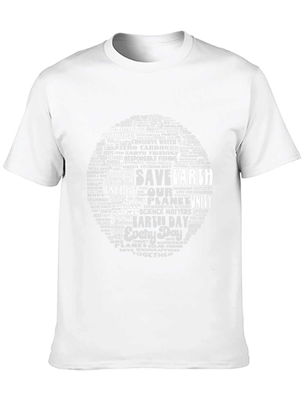 Save Earth Word Cloud T-Shirt
