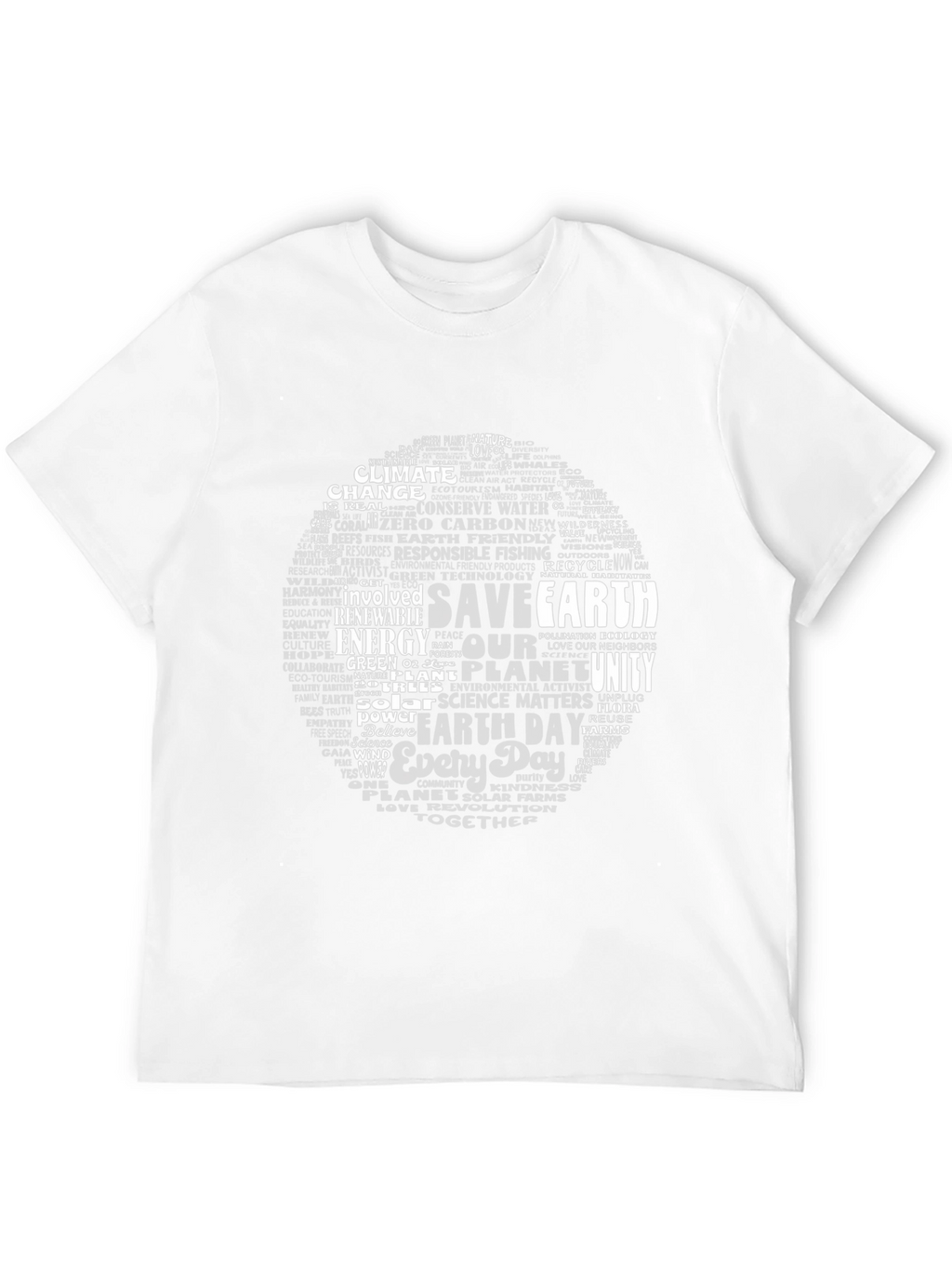 Save Earth Word Cloud T-Shirt