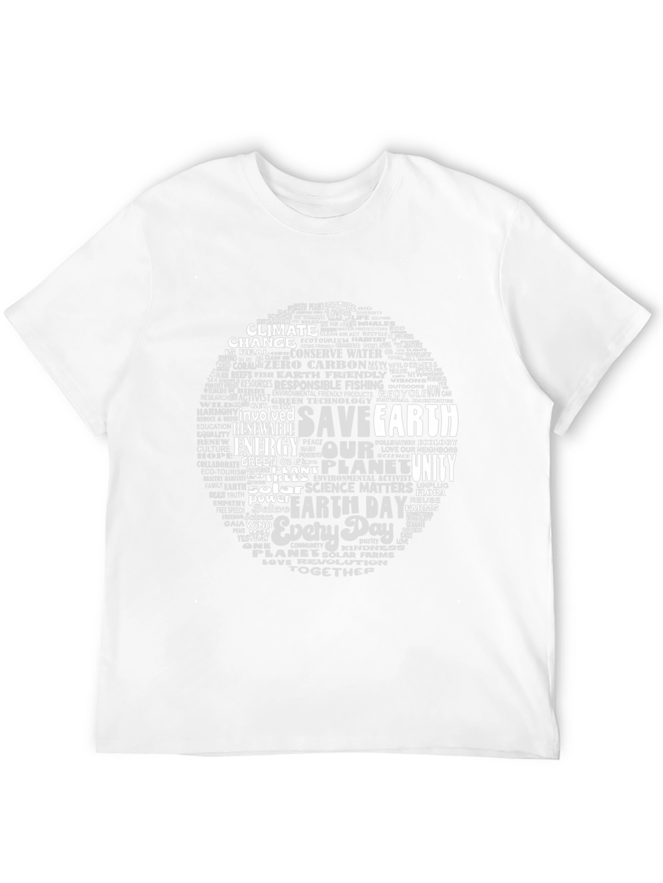 Save Earth Word Cloud T-Shirt