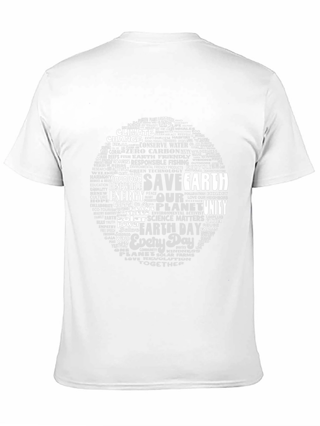 Save Earth Word Cloud T-Shirt