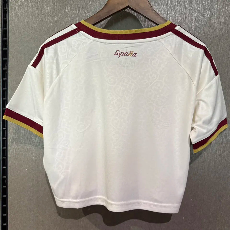 2026/27 Spain Away White Women Soccer Jersey 女 Back