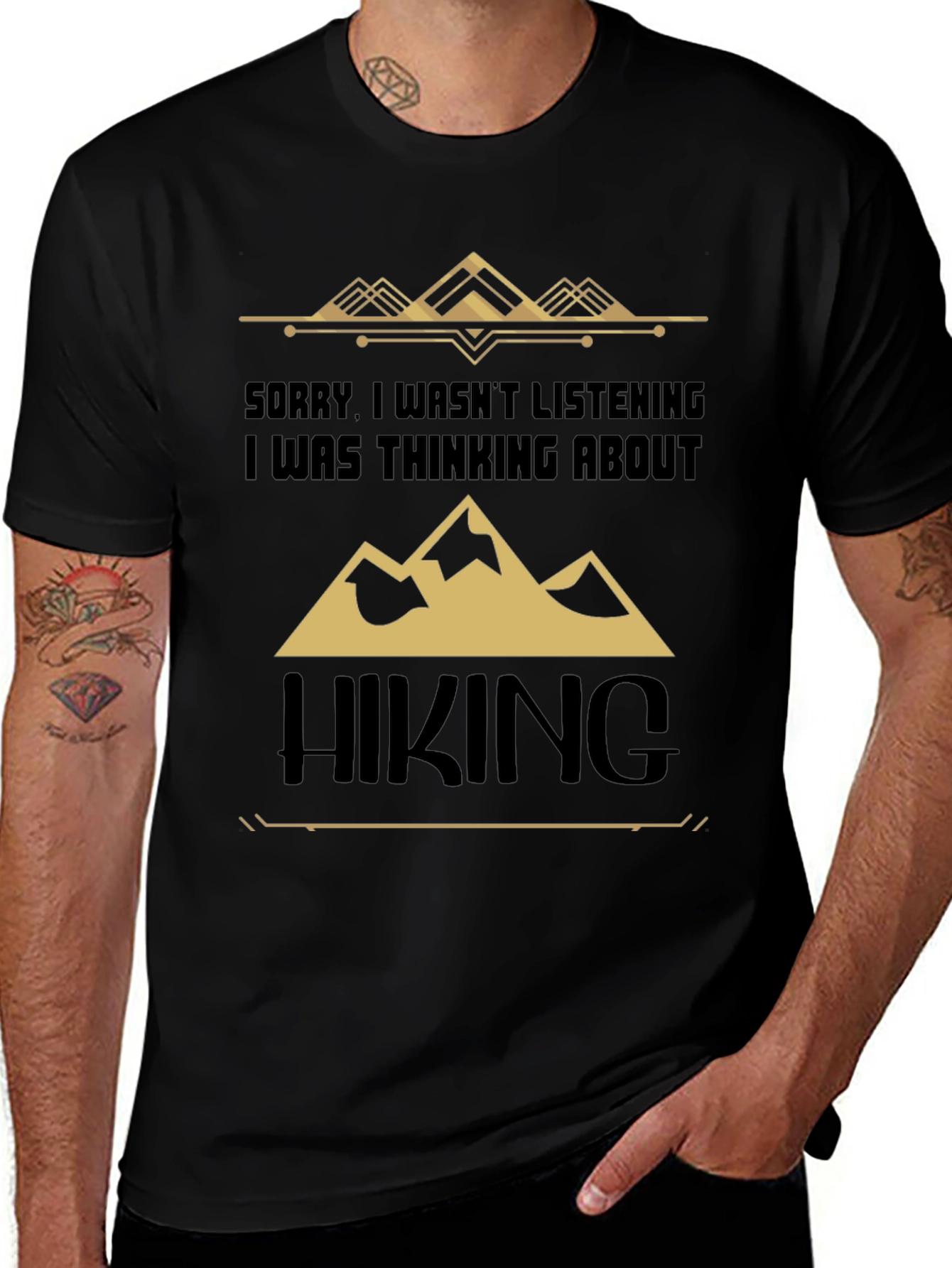 Hiking Graphic Tee - Sorry I Wasnt Listening