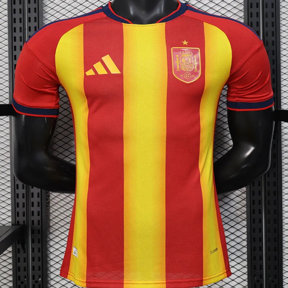 2026/27 Spain Special Edition Red And Yellow Player Version Soccer Jersey Front