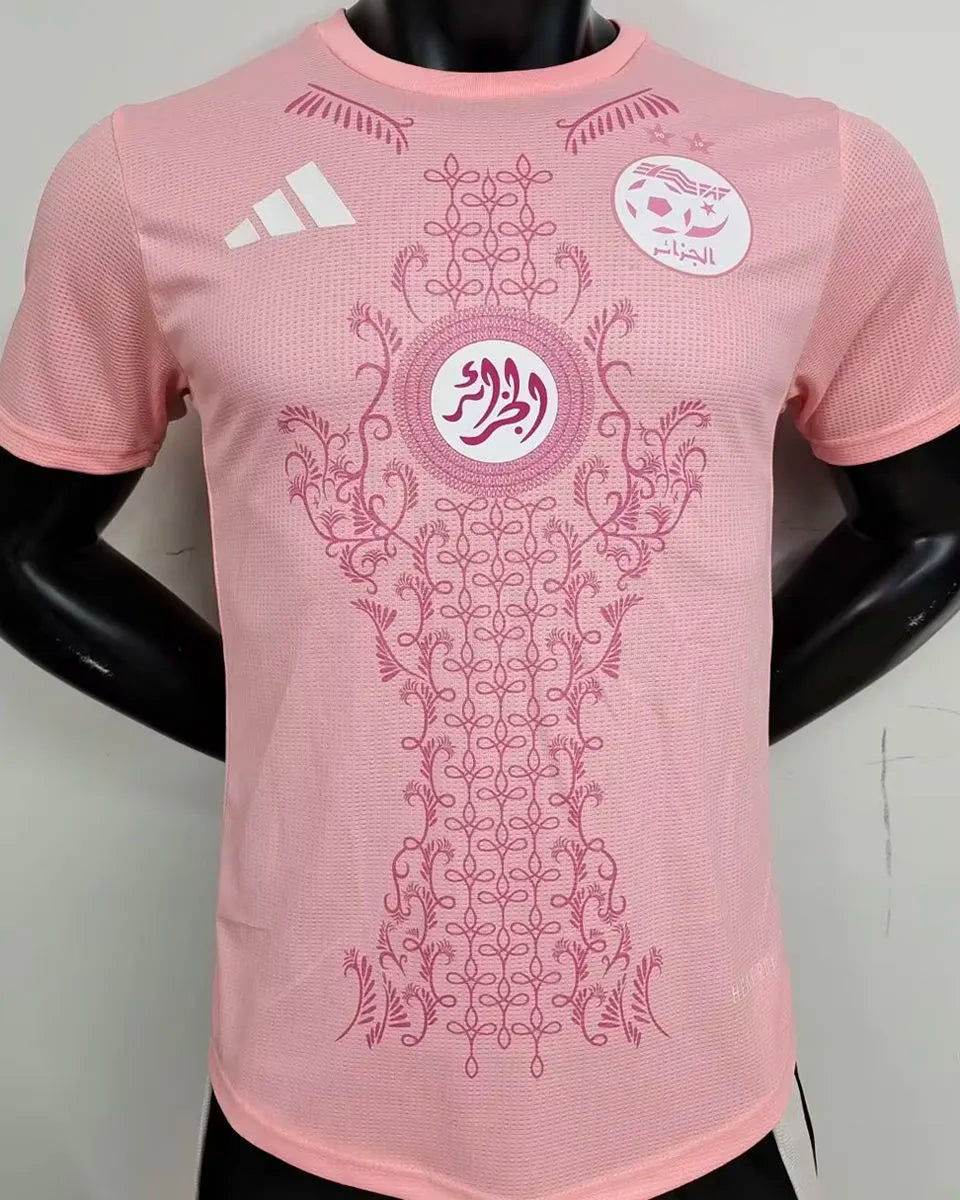 2025 Algeria Special Edition Pink Player Version Jersey A36 Front