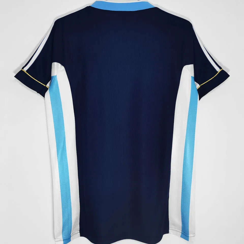1998 Argentina Away Retro Soccer Jersey Back