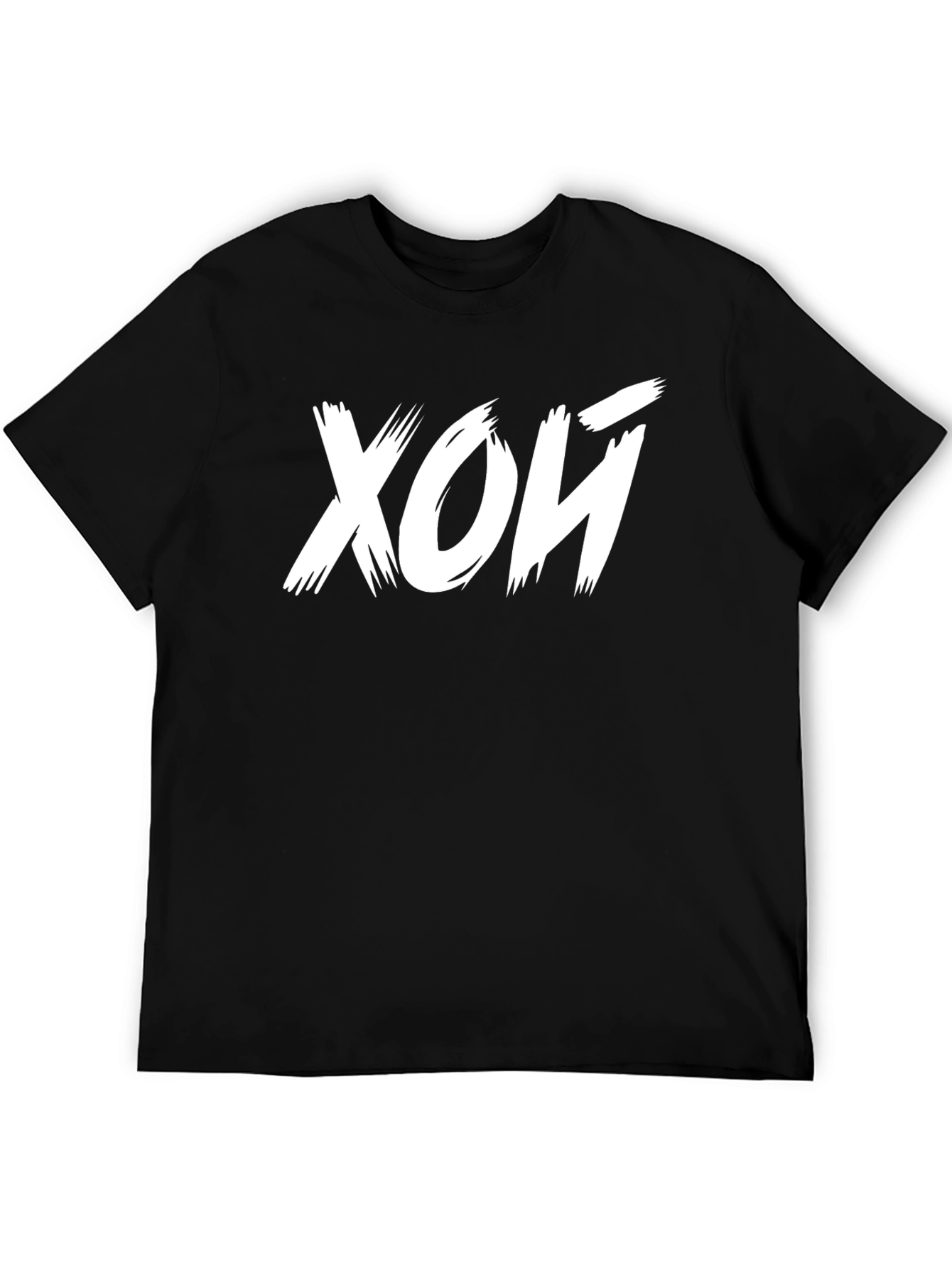 Black T-Shirt with White Lettering