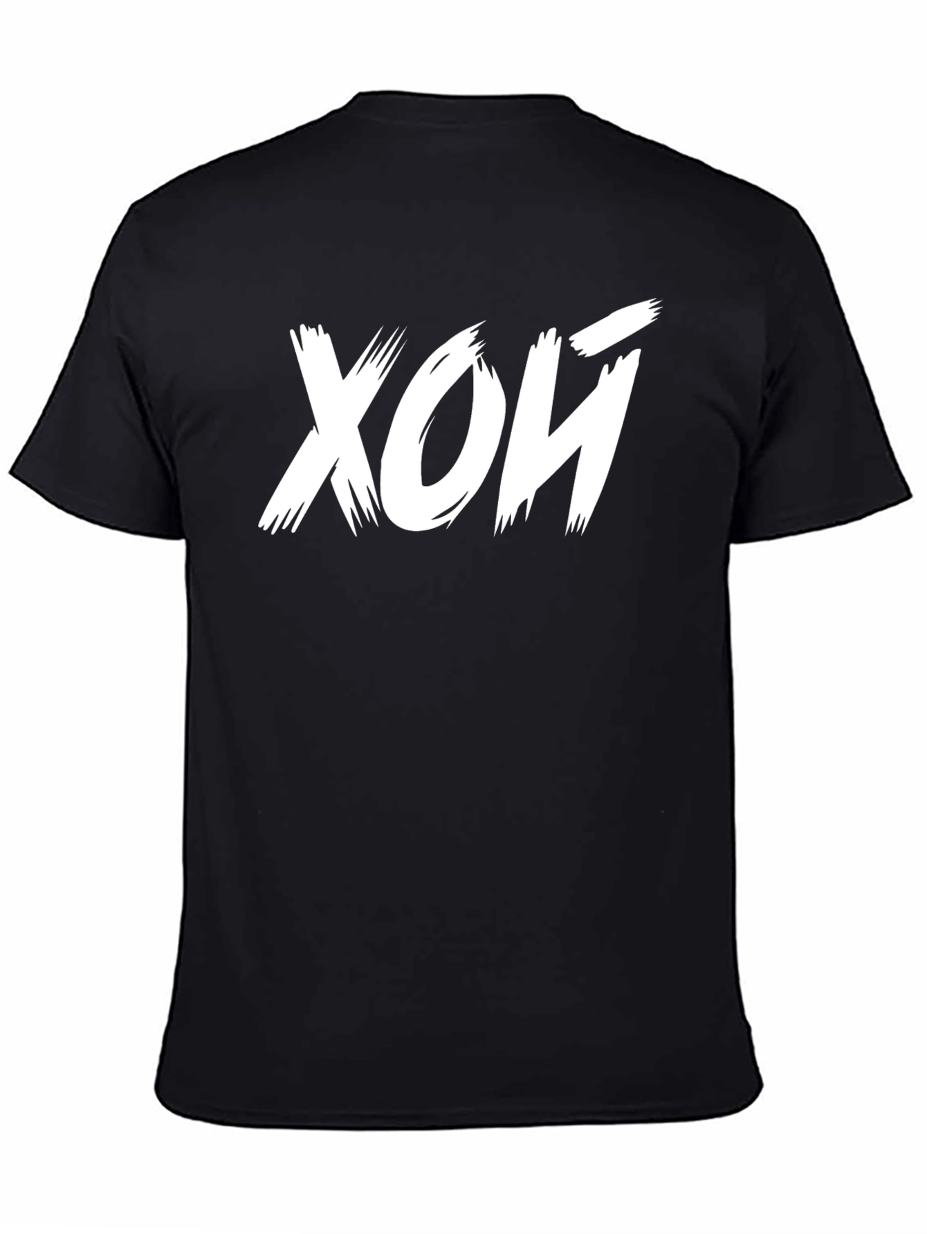 Black T-Shirt with White Lettering