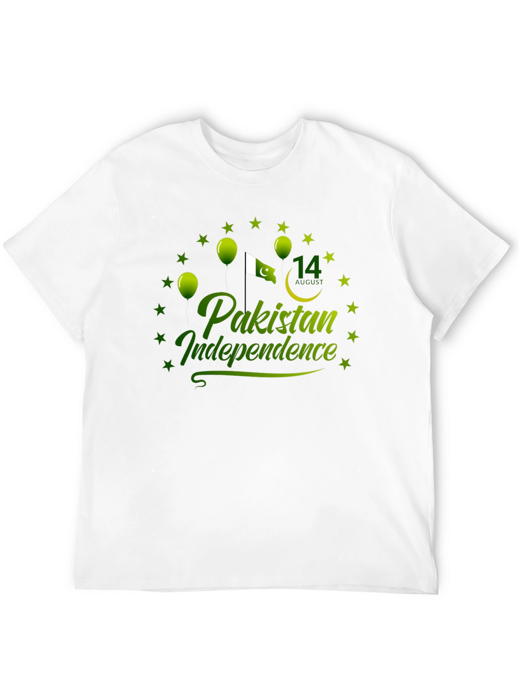 Pakistan Independence Day Black T-Shirt